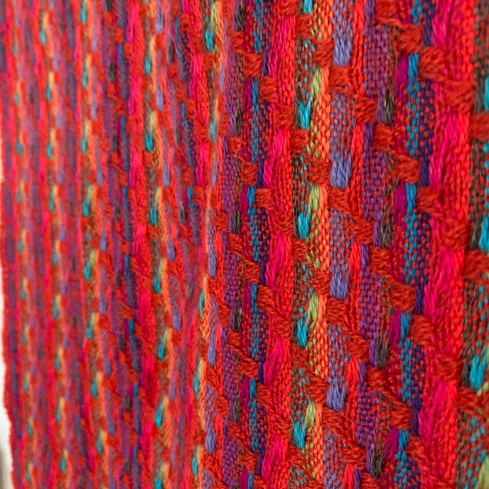 Colorful wool scarf wool - Picture 3 of 3